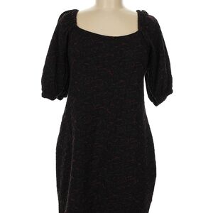 Free People Black and Red Midi Dress